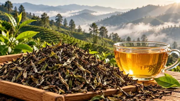Orthodox whole leaf and broken tea leaves