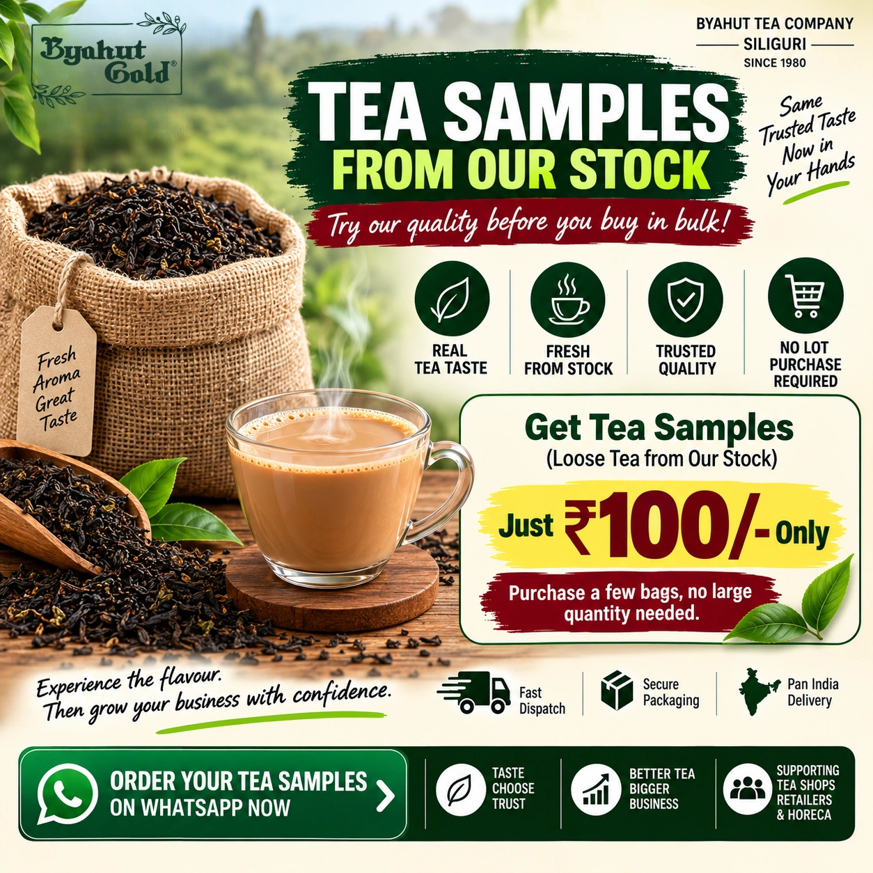 Fresh Loose Tea from Siliguri Stock